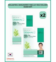 Sıkılaştırıcı, Nemlendirici Yeşil Çay Özlü Kolajen Maske Seti
