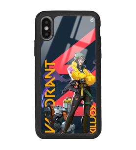 iPhone X Valorant Killjoy Tasarımlı Glossy Telefon Kılıfı