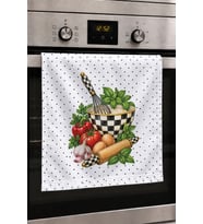 Valerine Life El Kurulama Havlusu 30x50cm Mutfak, Fırın için Pamuklu Emici Lezzet Hazırlığı