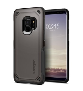 Spigen Galaxy S9 ile Uyumlu Kılıf Hybrid Armor Gunmetal