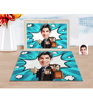 BK Gift Kişiye Özel Erkek Avukat Karikatürlü 1000 Parça Profesyonel Puzzle-2