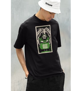 Doctor Doom Marvel Karakter Baskılı Unisex Oversize Tişört
