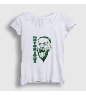 Presmono Kadın Beyaz Notorious V2 Ufc Conor McGregor T-Shirt 312288tt