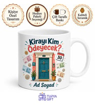 Öğrenci Ev Arkadaşlarına Kirayı Kim Ödeyecek Komik Kupa Bardak Hediye