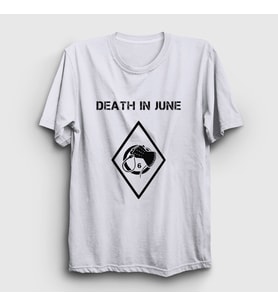 Presmono Unisex Beyaz Logo Müzik Death In June T-Shirt 503181tt (Beyaz)