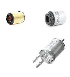 Bosch Filtre Bakım Seti Volkswagen Golf 6 1.2 1.4 TSI 2011-2013 Hava + Yağ f. + Yakıt Filtre Bosch