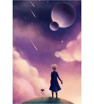 Küçük Prens Tasarımlı Ahşap Poster