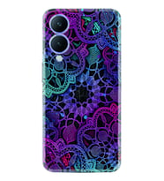 Vivo Y17S Kılıf Silikon Desen Özel Seri Colurful Mandala 1667