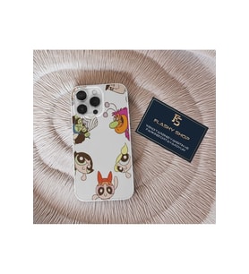 Samsung S21 Fe Uyumlu Powerpuff Girls Tüm Karakterler Tasarımlı Şeffaf Kılıf
