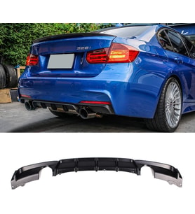 Bmw F30 Difüzör M Performans Parlak Siyah Boyalı Tek Çıkışlı
