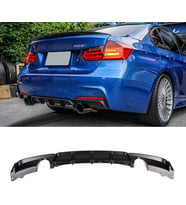 Bmw F30 Difüzör M Performans Parlak Siyah Boyalı Tek Çıkışlı