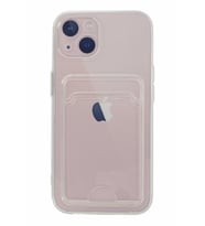 Apple İphone 13 Uyumlu Kamera Korumalı Şeffaf Kartlıklı CARD CASE