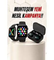 Kaliteli Akıllı Saat ve Kaliteli Bluetooth Kulaklık ANC Özelliği Uzun Pil Ömrü