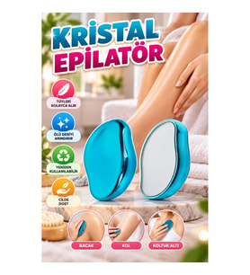 Kristal Tüy Temizleme Aparatı – Ölü Deri Arındırıcı Yeniden Kullanılabilir Epilatör