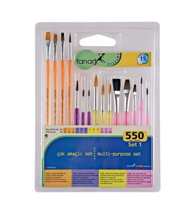 Fanart Academy 550 Seri Fırça Seti 1 (15'li) 