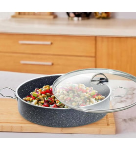 Eda ZK-054 Zeyna 28 cm Granit Pilav Karnıyarık Tencere (Gri)