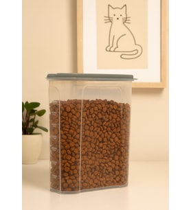 Kapaklı Mama Saklama Kabı 2,4 LT (Renksiz)