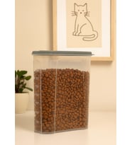 Kapaklı Mama Saklama Kabı 2,4 LT (Renksiz)