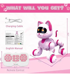 Uzaktan Kumandalı Dans Eden Akıllı Robot Kedi (24 cm) – 30 Programlı & Dokunmatik Oyuncak Kedi