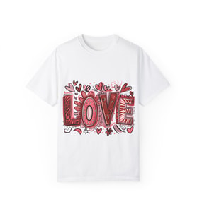 Sevgiliye Arkadaşa Eşe Özel Love Temalı Beyaz Tişört