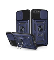 Coverzone iPhone 8 Plus ?le Uyumlu PhoenixShield S�rg�l� Sistem Kamera Korumal? Kapak Tam Koruma Manyetik Vega Kapak Lacivert
