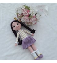 Lila Bebek Amigurumi Organik Oyuncak