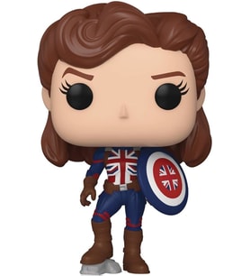 Funko 55811 Pop Marvel: What If – Captain Carter, Karışık (Krem)