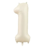 Benim Marifetlerim 1 Rakamı Krem Folyo Balon 34 inch 86 cm