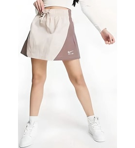 Nike Air Woven Mini Skirt in Brown Kadın Dokuma Spor Etek Kahve Bej