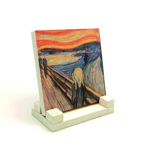Çığlık (Edvard Munch, 1893)Baskılı Doğaltaş Masaüstlük