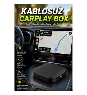Bluetooth 5.0 Kablosuz Android Auto Adaptörü USB Bağlantılı Hızlı Eşleşme