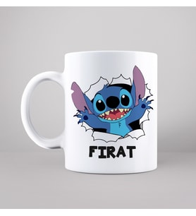 Stick Tasarımlı Kupa Kişiye Özel