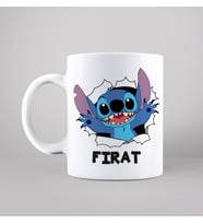 Stick Tasarımlı Kupa Kişiye Özel