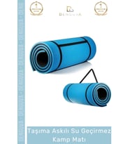 #KampMatı Taşıma Askılı Pilates Yoga Salon Tipi Konforlu Uyku Kamp Matı Yer Minderi 10 mm