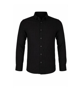 Trender Basic Siyah Erkek Gömlek 11-5264