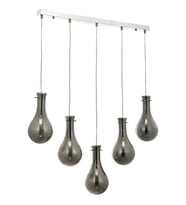 AVONNI AV-60092-5KY Krom Kaplama Modern Avize E14 Metal Cam 80x15cm