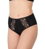 SİYAH MI Emay 1445 Modal Cotton Yüksekbel Dantelli Külot