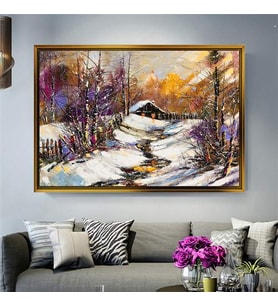 Altın Çerçeveli dekoratif tablo a1532 (Gold)