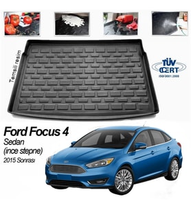Ford Focus 4 Sedan Bagaj Havuzu Paspası 2016 Sonrası