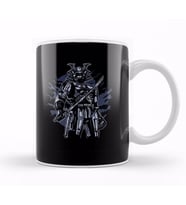 Samurai Robot Skull Kupa Bardak Porselen