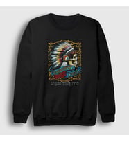 Presmono Unisex Siyah Tour Grateful Dead Sweatshirt 389207tt