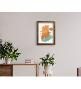 BK Home Doğal Masif Ahşap Çerçeveli Tablo 45x65cm-72