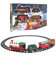 Oyuncak Sesli ve Işıklı Noel Tren Seti 16 Parça