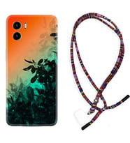 Vivo Y15S Y32 Y33S Y51 Y53S Kılıf Boyun Asklı Rasta Silikon Güzel Çiçekler 1712