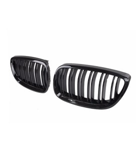 Bmw E92 2006-2009 M3 Böbrek Çift Çizgi Panjur Piano Black