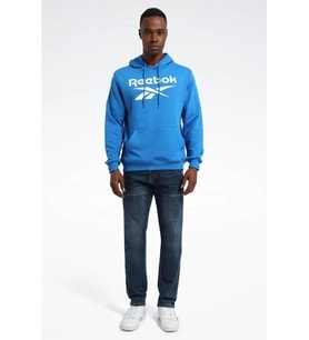 Reebok RI FT BIG LOGO OTH HOOD 101965471 Erkek Sweatshirt Mavi S-XXL