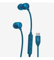 H74 Mikrofonlu Ekstra Baslı Kulak İçi Type-C Kablolu Kulaklık (Mavi)