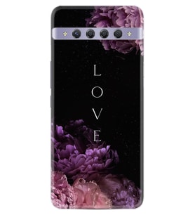 TCL 10 Plus Kılıf Silikon Desen Love Flow 1664