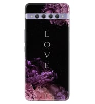 TCL 10 Plus Kılıf Silikon Desen Love Flow 1664
