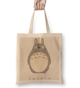 Totoro 03 Bez Çanta Uzun Saplı